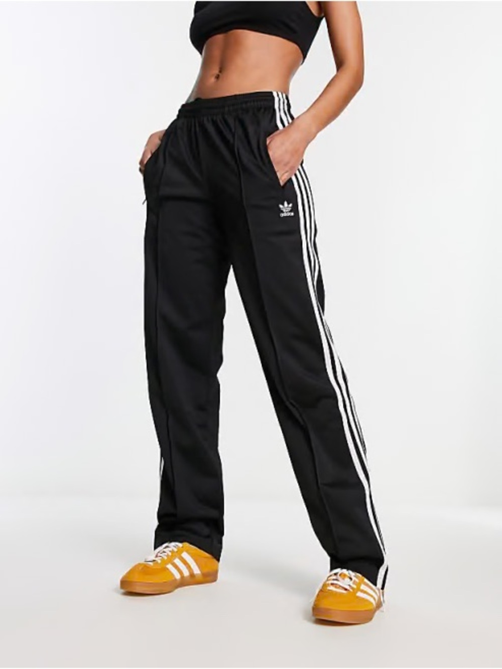 Adidas Originals Womens ADICOLOR FIREBIRD TRACK PANTS BLACK